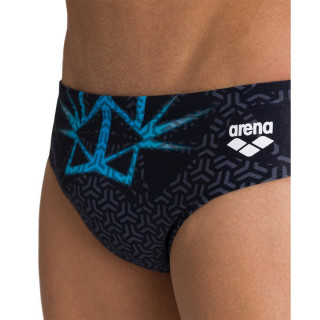 M OG BRIEF BLACK-TURQUOISE MUŠKE KUPAĆE GAĆE 