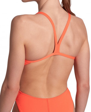 WOMENS TEAM SWIMSUIT CHALLENGE SOLID 300-BRIGHT CORAL 