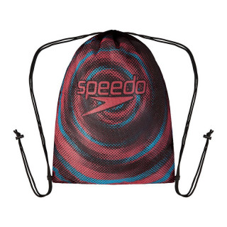 SPEEDO PRNT MESH BAG RED/BLU 