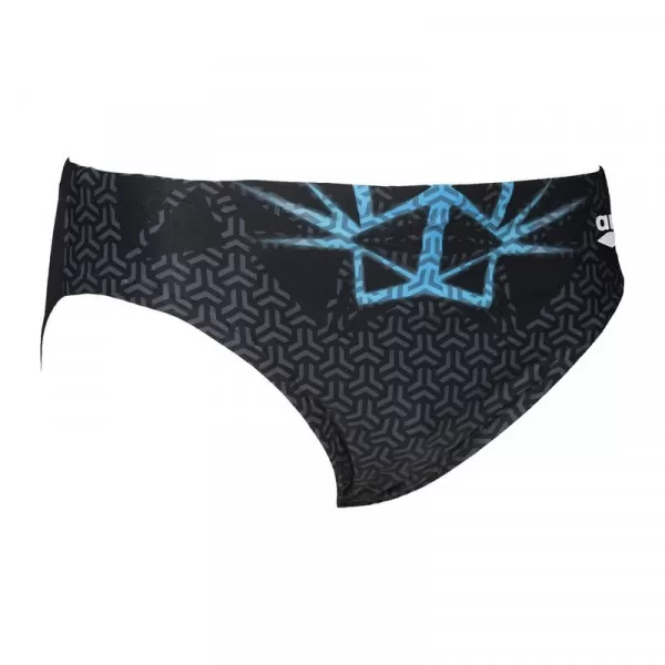 M OG BRIEF BLACK-TURQUOISE MUŠKE KUPAĆE GAĆE 