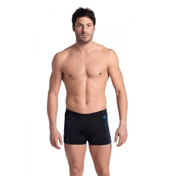 MENS ARENA REFLECTING SWIM SHORT BLACK 