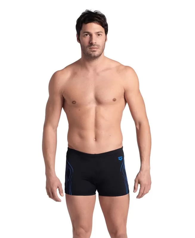 MENS ARENA REFLECTING SWIM SHORT BLACK 