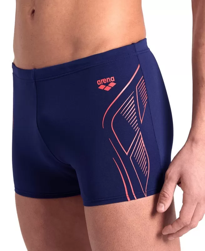 MENS ARENA REFLECTING SWIM SHORT NAVY 