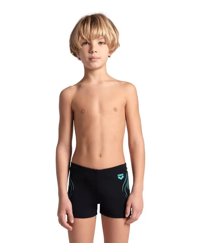 BOYS ARENA REFLECTING SWIM SHORT BLACK 