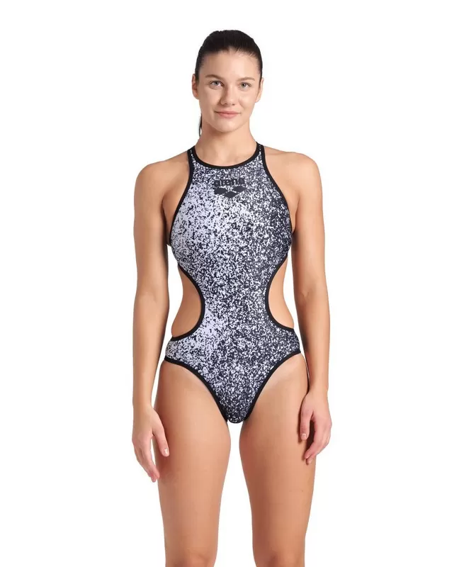 W ARENA ONE PAINTS SWIMSUIT TECH BACK BLACK 